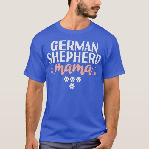 German Shepherd Mama Gift T_Shirt