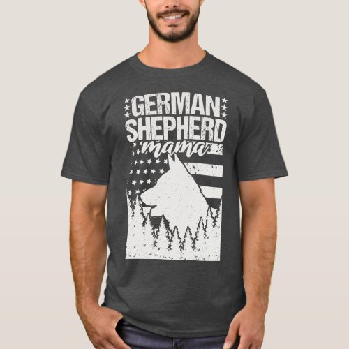 German Shepherd Mama T_Shirt