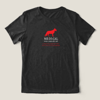 German Shepherd Medical Goggles Tri-Blend Shirt