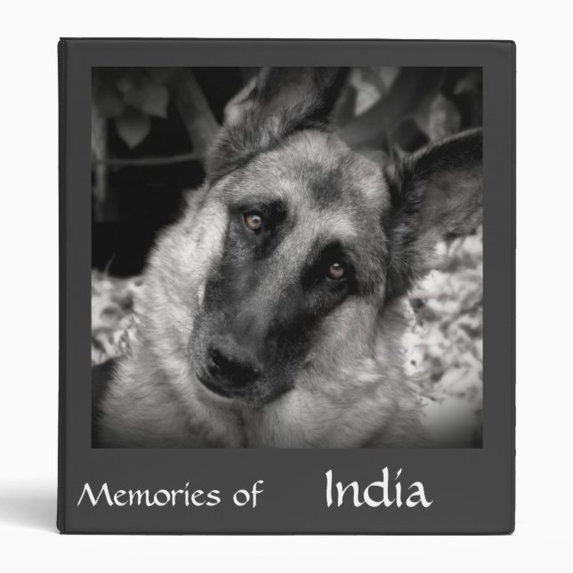 German Shepherd  Memory book 3 Ring Binder (Front)