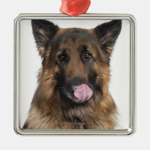 German Shepherd Metal Ornament