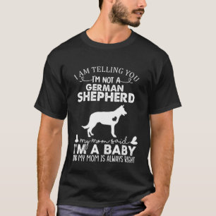 German Shepherd Mom Baby  Cute Dog Owner Mothers D T-Shirt