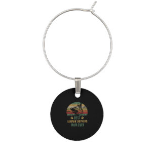 German Shepherd Mom Best German Shepherd Mom Wine Charm