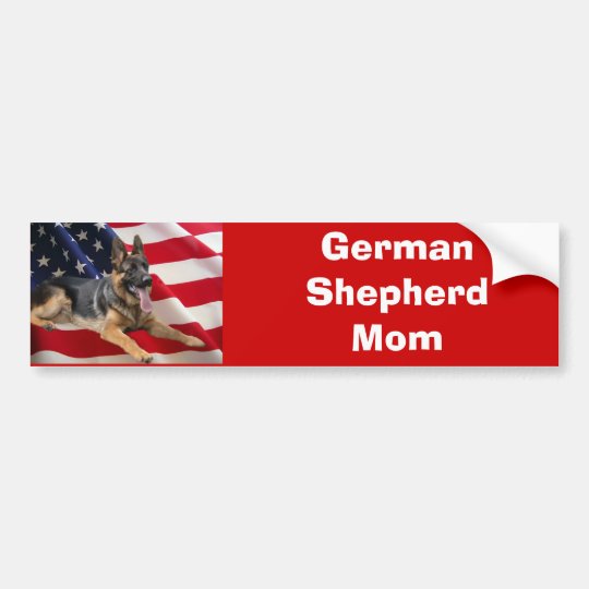 German Shepherd Mom Bumper Sticker 