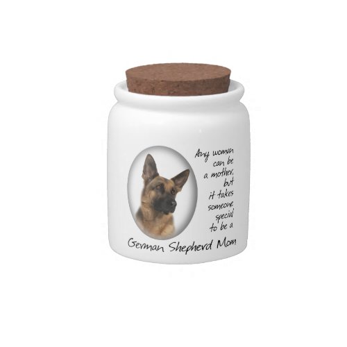 German Shepherd Mom Candy Jar