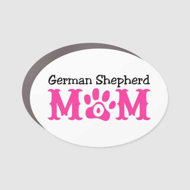 German Shepherd Mom Car Magnet (Front)
