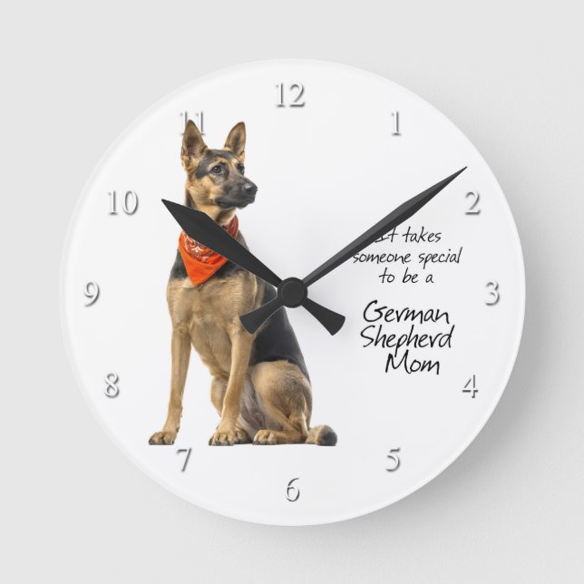German Shepherd Mom Clock (Front)