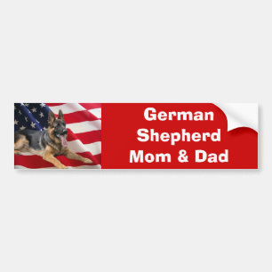 German Shepherd Mom & Dad Bumper Sticker