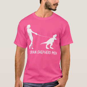 German Shepherd Mom Dinosaur Gsd Owners Trex Women T-Shirt