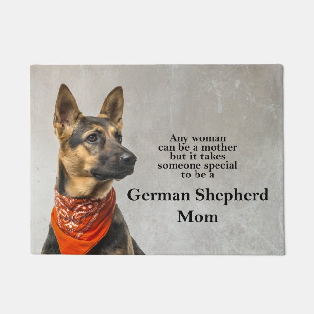 German Shepherd Mom Doormat (Front)