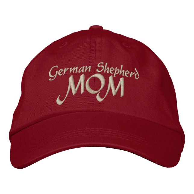 German Shepherd Mom Gifts Embroidered Baseball Cap (Front)