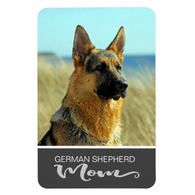 German Shepherd Mom Insert Your Dog's Photo Magnet (Vertical)