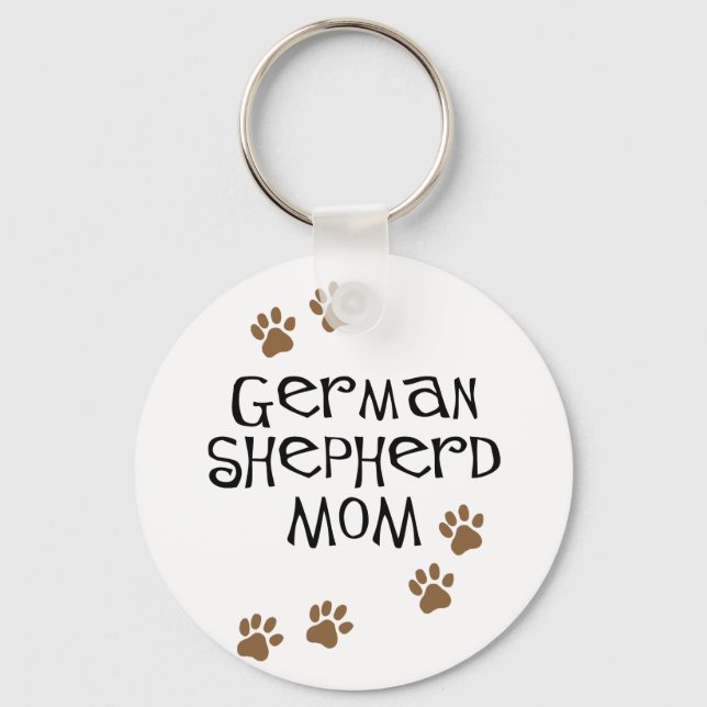 German Shepherd Mom Keychain (Front)
