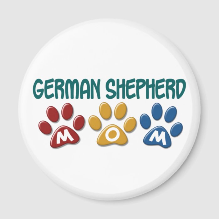 GERMAN SHEPHERD Mom Paw Print 1 Magnet