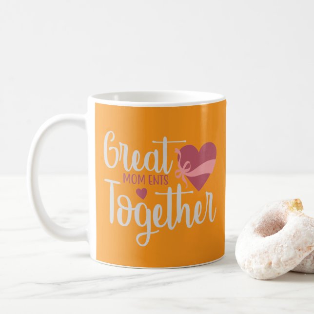 German Shepherd Mom Pink Typography Classic Coffee Mug (With Donut)