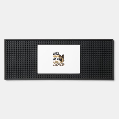 German Shepherd Mom Shirt Vintage Dog Mama Graphic Bar Mat