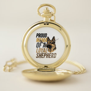 German Shepherd Mom Shirt Vintage Dog Mama Graphic Pocket Watch