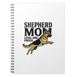 German Shepherd Mom Shirt Vintage Engraving Dog Lo Notebook