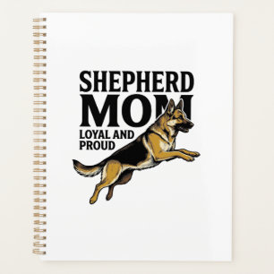 German Shepherd Mom Shirt Vintage Engraving Dog Lo Planner
