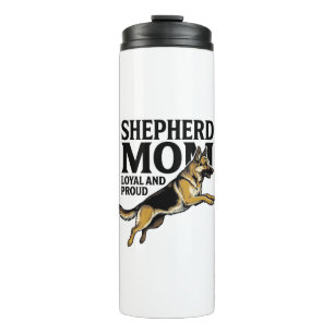 German Shepherd Mom Shirt Vintage Engraving Dog Lo Thermal Tumbler