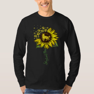 German Shepherd Mom Sunflower Shepherd Dog Mom Ma T-Shirt