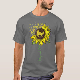 German Shepherd Mom Sunflower Shepherd Gifts Dog M T-Shirt