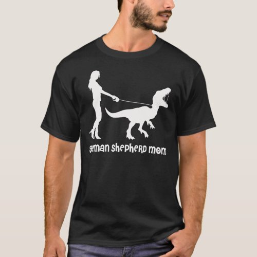 German Shepherd Mom Velociraptor Edition  T_Shirt