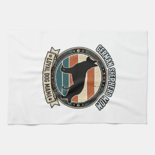 German Shepherd Mom Vintage Dog Lover Tee_1 Kitchen Towel
