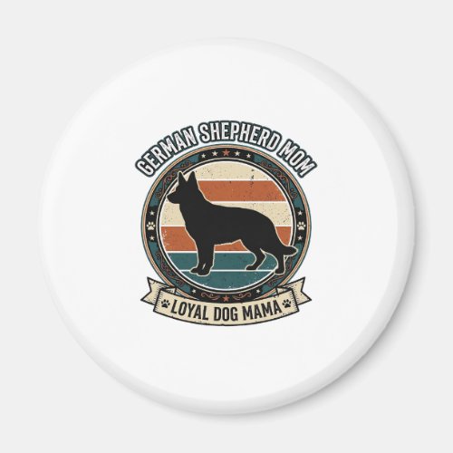 German Shepherd Mom Vintage Dog Lover Tee_1 Magnet