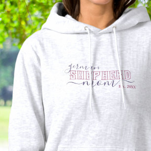 German Shepherd Mom with Year Hoodie