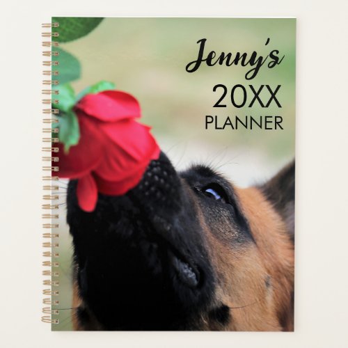 German Shepherd Monthly Planner Book