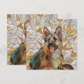 German Shepherd -  Mosaic Art (Front/Back)