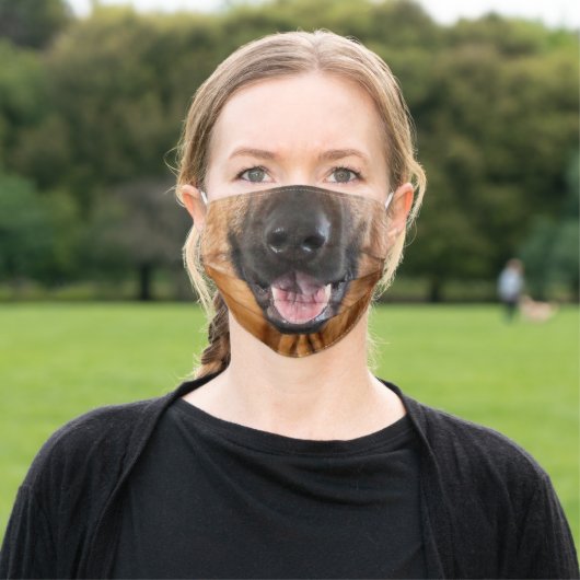 German Shepherd Mouth Face Mask (Outside)