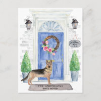 German Shepherd Moving Announcement Postcard