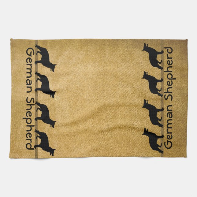 German Shepherd Muddy Paws Towel (Horizontal)