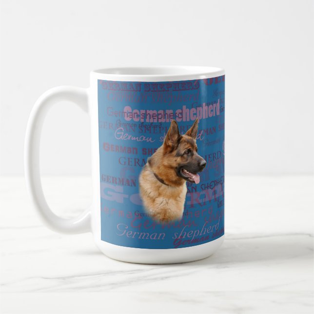 German shepherd mug (Left)