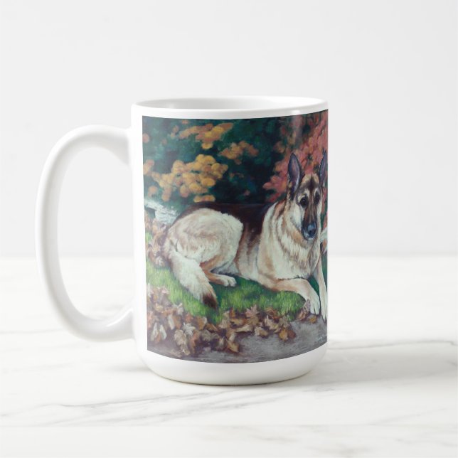 German shepherd mug (Left)
