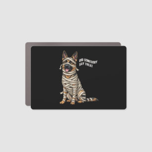 German Shepherd Mummy Halloween Dog Car Magnet