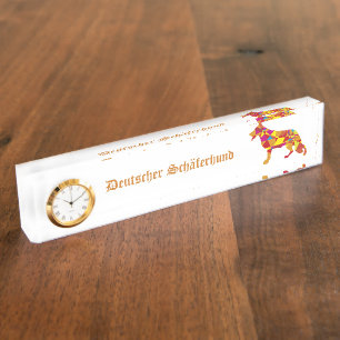 German Shepherd Name Plate