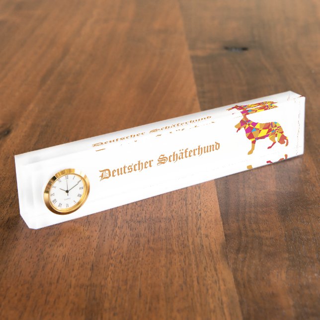 German Shepherd Name Plate (Side)