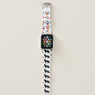 German Shepherd name silo bi color Apple Watch Band