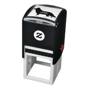 German Shepherd name silo bi color Self-inking Stamp