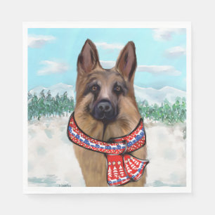 German Shepherd Napkins