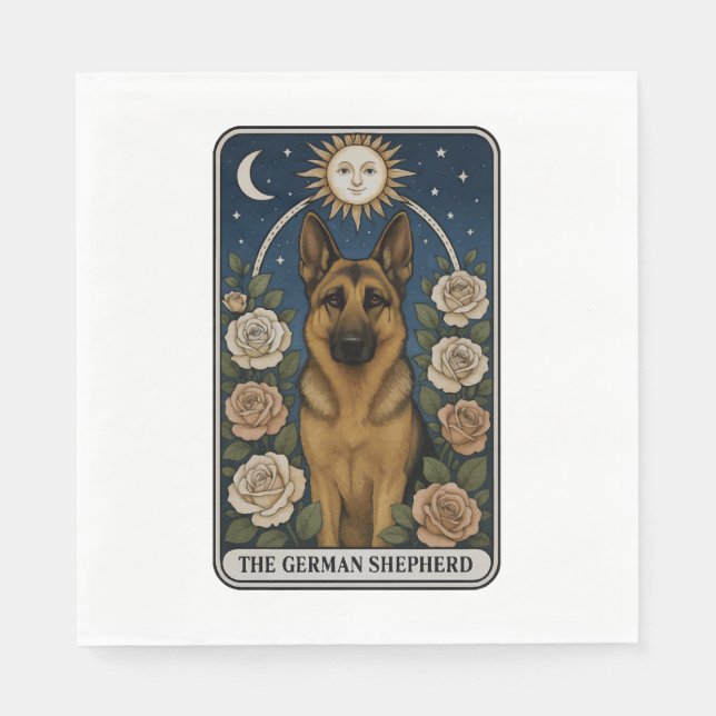 German Shepherd Napkins (Front)
