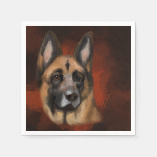 GERMAN SHEPHERD NAPKINS