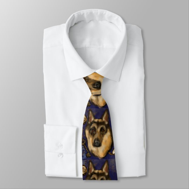 GERMAN SHEPHERD      NECK TIE (Tied)