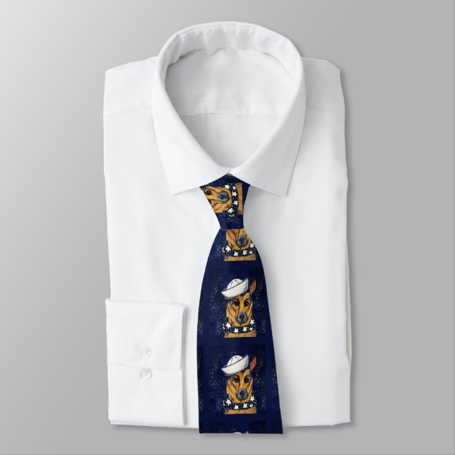 German Shepherd        Neck Tie (Tied)