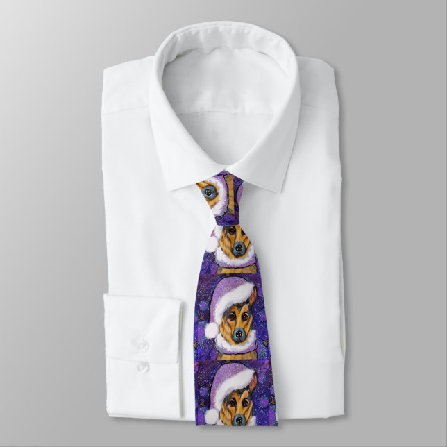 German Shepherd        Neck Tie (Tied)