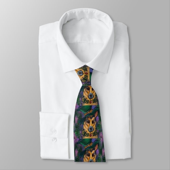 German Shepherd        Neck Tie (Tied)