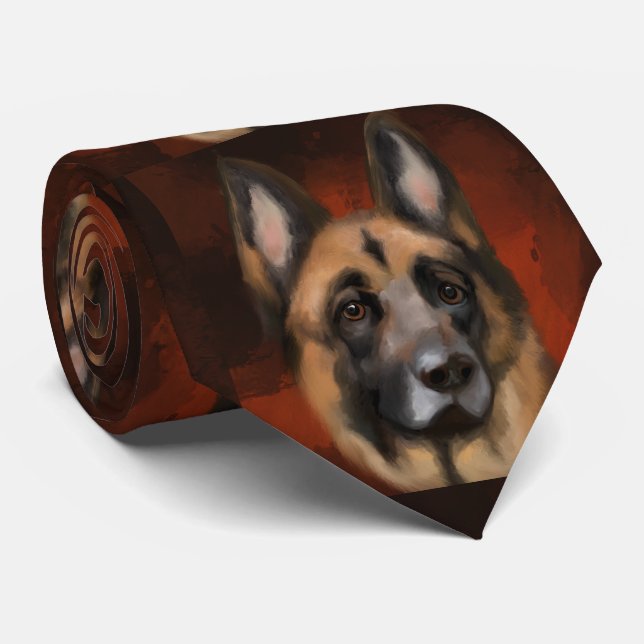 GERMAN SHEPHERD     NECK TIE (Rolled)